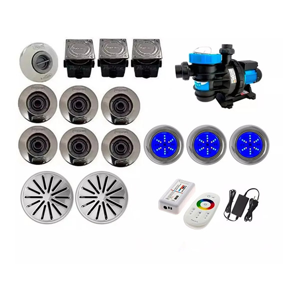 Acessórios piscina em geral e iluminação