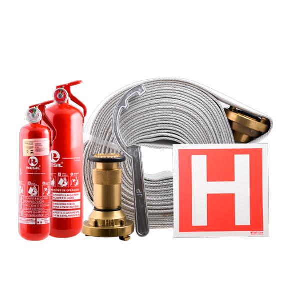 Extintores e peças de hidrante