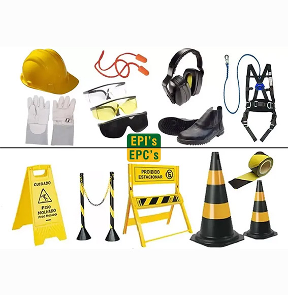 Equipamentos de Proteção Individual e coletivo